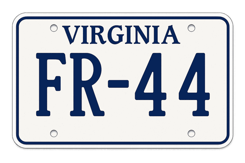 Virginia SR-22 insurance with state outline and roadway